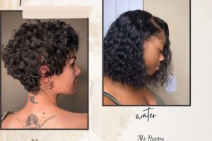 The difference between pixie curls and water curls